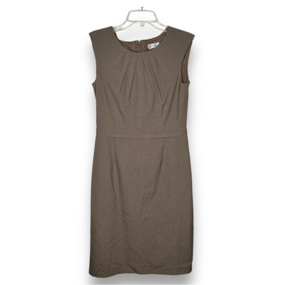 Tahari Brown Career Sheath Dress Size 6 - "Betty"